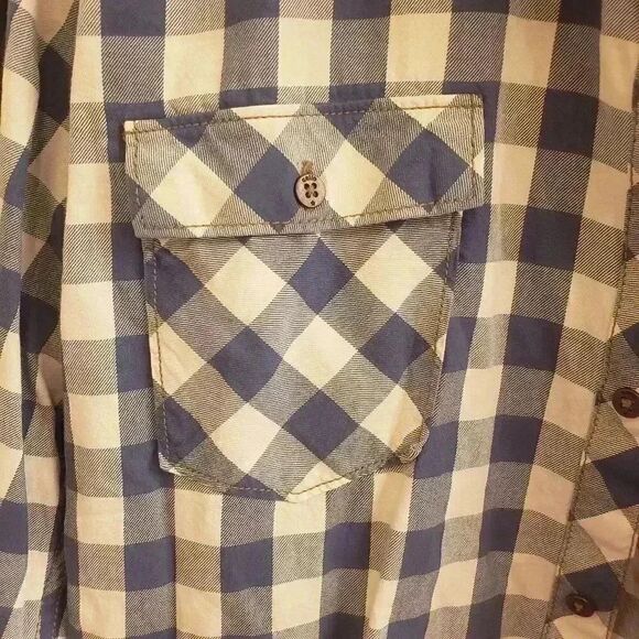 Celio Men's Checked Button Down Long Sleeve Shirt - Picture 3 of 8